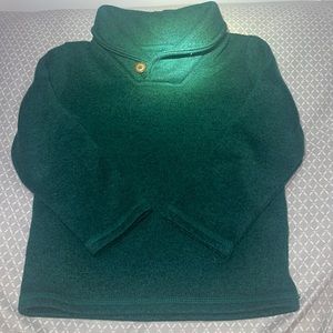Jumping Beans size 3T cowl neck toddler boys knit sweatshirt. Emerald green